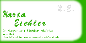 marta eichler business card